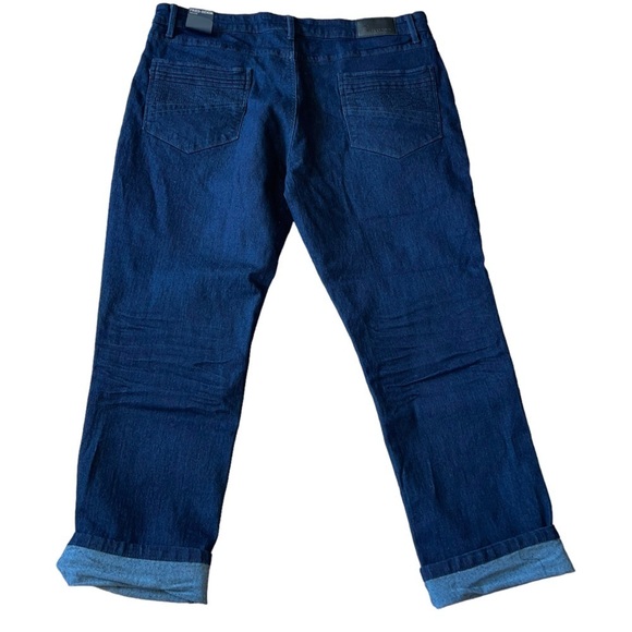 NWT- Fried Denim cropped cult cuff Jeans. size 40 X 31 new-old stock - Picture 3 of 8